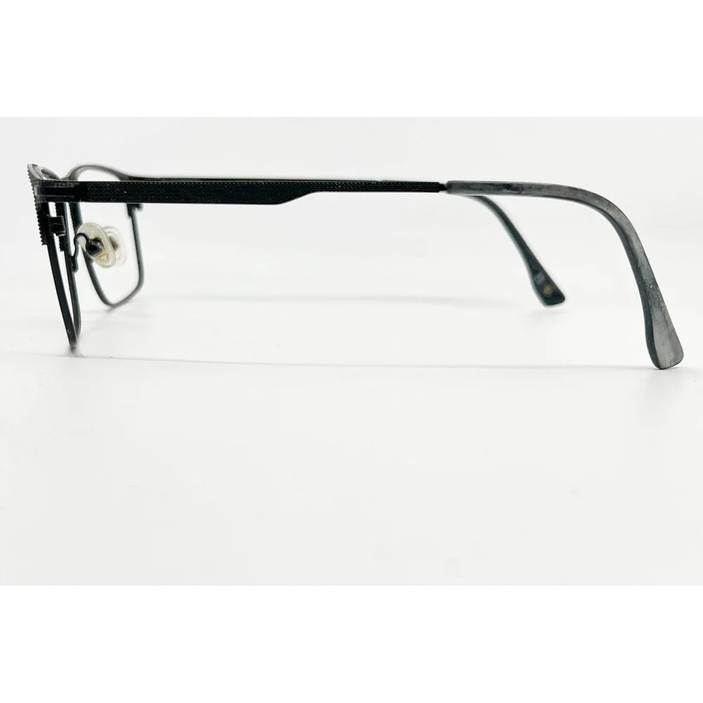 Bulova Cusick Eyeglasses Men Black Rectangular Full Rim Frames 56-18-150